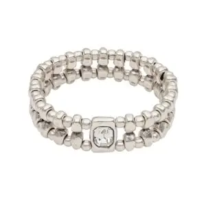 Handmade Clear Crystal Stretch Bracelet