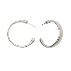Handmade Pewter Hoop Earrings