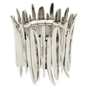 Handmade Fire Pewter Bracelet