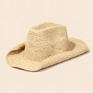 Raffia Straw Braided Hat: IV